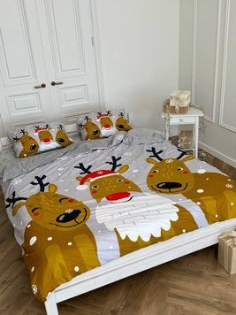 Сатин Плюш, Принт "Оленя" SaP11000 фото